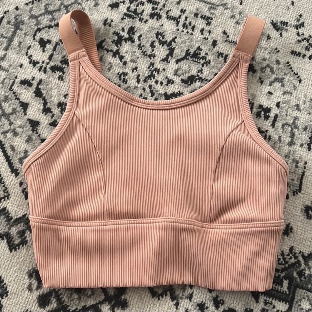 Aerie Ribbed Scoop Back Sports Bra